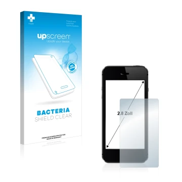 Front side of a product packaging with the brand logo upscreen. Next to it is the device shown with the corresponding screen p