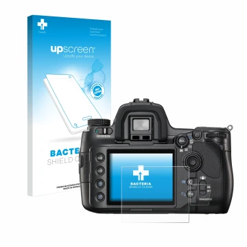 Front side of a product packaging with the brand logo upscreen. Next to it is the device Sony Alpha 900 (DSLR-A900) shown with