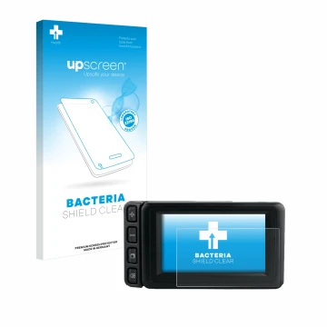 Front side of a product packaging with the brand logo upscreen. Next to it is the device BMW Motorrad Navigator IV 4.3