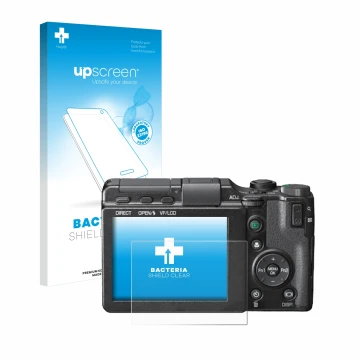Front side of a product packaging with the brand logo upscreen. Next to it is the device Ricoh GXR shown with the correspondin