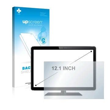 Front side of a product packaging with the brand logo upscreen. Next to it is the device shown with the corresponding screen p