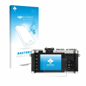 Front side of a product packaging with the brand logo upscreen. Next to it is the device Leica X2 shown with the corresponding