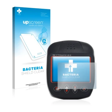 Front side of a product packaging with the brand logo upscreen. Next to it is the device Skytraxx 2.0 Vario shown with the cor