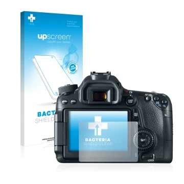 Front side of a product packaging with the brand logo upscreen. Next to it is the device Canon EOS 70D shown with the correspo