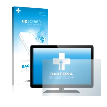 Front side of a product packaging with the brand logo upscreen. Next to it is the device shown with the corresponding screen p