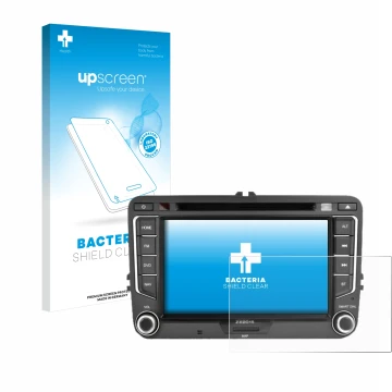 Front side of a product packaging with the brand logo upscreen. Next to it is the device Zenec E>Go 7