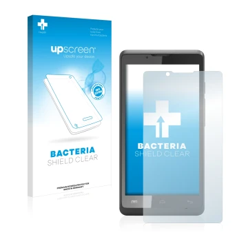 Front side of a product packaging with the brand logo upscreen. Next to it is the device Archos 40c Titanium shown with the co