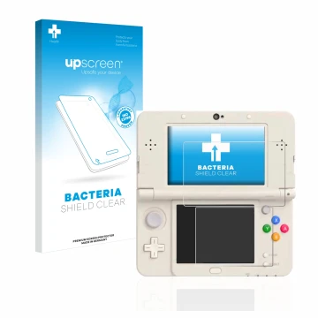 Front side of a product packaging with the brand logo upscreen. Next to it is the device Nintendo New 3DS shown with the corre