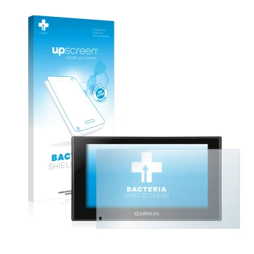 Front side of a product packaging with the brand logo upscreen. Next to it is the device Garmin nüvi 2699LMT-D shown with the 