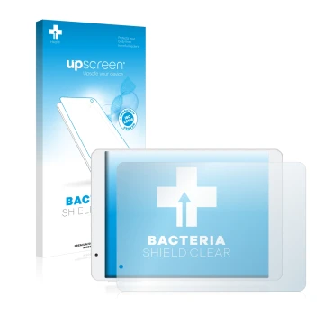 Front side of a product packaging with the brand logo upscreen. Next to it is the device Teclast X89HD shown with the correspo