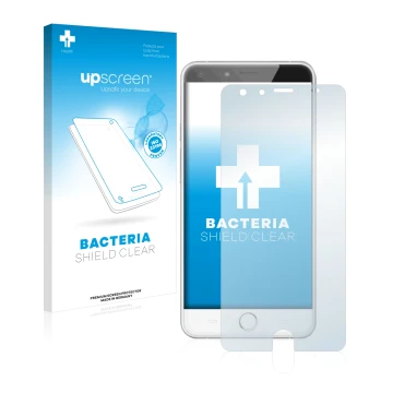 Front side of a product packaging with the brand logo upscreen. Next to it is the device Ulefone Be Touch shown with the corre