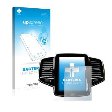 Front side of a product packaging with the brand logo upscreen. Next to it is the device Volvo XC90 Senus 2015-2017 shown with