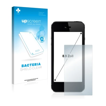 Front side of a product packaging with the brand logo upscreen. Next to it is the device shown with the corresponding screen p