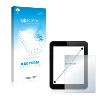 Front side of a product packaging with the brand logo upscreen. Next to it is the device shown with the corresponding screen p