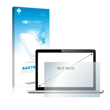 Front side of a product packaging with the brand logo upscreen. Next to it is the device shown with the corresponding screen p