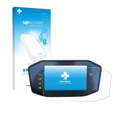 Front side of a product packaging with the brand logo upscreen. Next to it is the device KTM 690 Duke 2016 shown with the corr