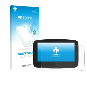 Front side of a product packaging with the brand logo upscreen. Next to it is the device TomTom GO 620 shown with the correspo