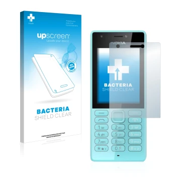 Front side of a product packaging with the brand logo upscreen. Next to it is the device Nokia 216 shown with the correspondin