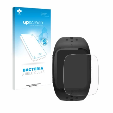 Front side of a product packaging with the brand logo upscreen. Next to it is the device Polar M430 shown with the correspondi