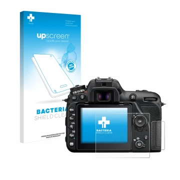 Front side of a product packaging with the brand logo upscreen. Next to it is the device Nikon D7500 shown with the correspond