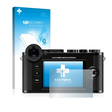 Front side of a product packaging with the brand logo upscreen. Next to it is the device Leica CL shown with the corresponding