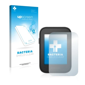 Front side of a product packaging with the brand logo upscreen. Next to it is the device Garmin Approach G30 shown with the co