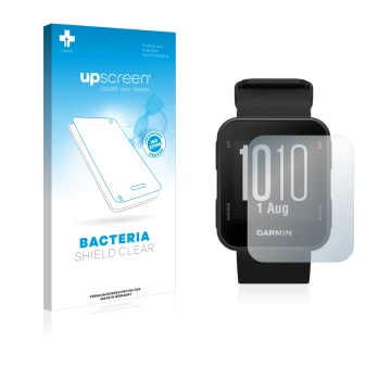 Front side of a product packaging with the brand logo upscreen. Next to it is the device Garmin Approach S10 shown with the co