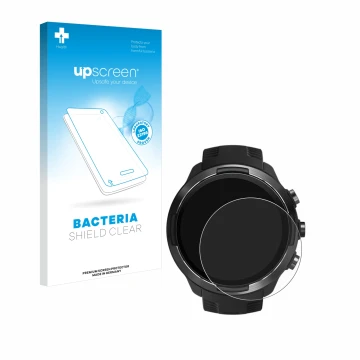 Front side of a product packaging with the brand logo upscreen. Next to it is the device Suunto 9 shown with the corresponding