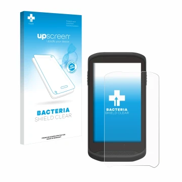 Front side of a product packaging with the brand logo upscreen. Next to it is the device Zebra TC25 shown with the correspondi