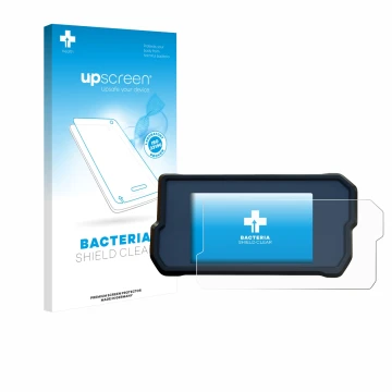 Front side of a product packaging with the brand logo upscreen. Next to it is the device KTM 390 Duke 2017 shown with the corr