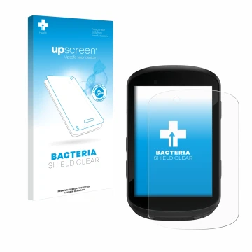 Front side of a product packaging with the brand logo upscreen. Next to it is the device Garmin Edge 830 shown with the corres