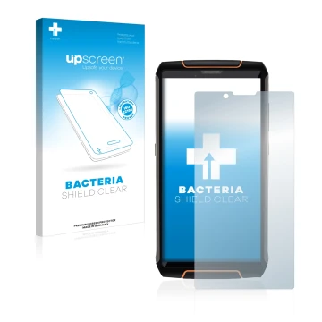 Front side of a product packaging with the brand logo upscreen. Next to it is the device Cubot King Kong 3 shown with the corr