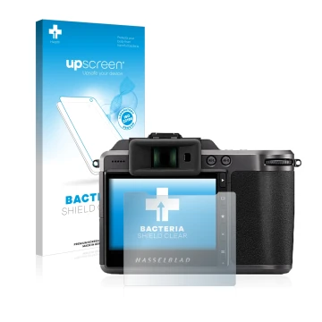 Front side of a product packaging with the brand logo upscreen. Next to it is the device Hasselblad X1D II 50C shown with the 