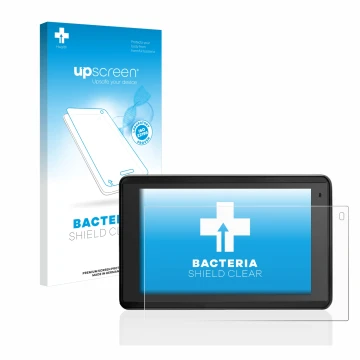 Front side of a product packaging with the brand logo upscreen. Next to it is the device Garmin Aera 660 shown with the corres