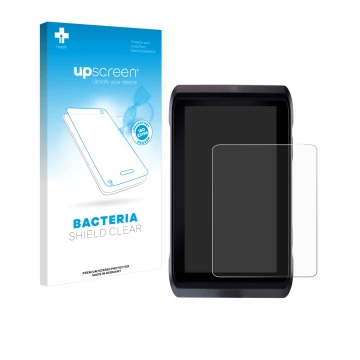 Front side of a product packaging with the brand logo upscreen. Next to it is the device Atomos Shogun 7 shown with the corres