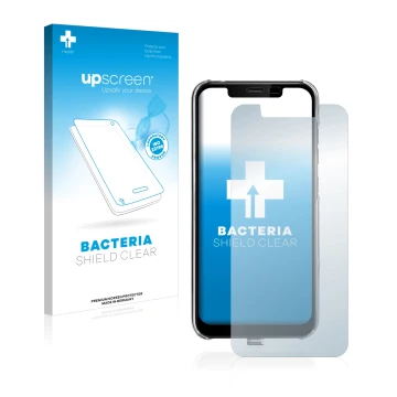 Front side of a product packaging with the brand logo upscreen. Next to it is the device Gigaset GS195LS shown with the corres