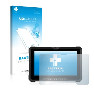 Front side of a product packaging with the brand logo upscreen. Next to it is the device Dell Latitude 7220EX Rugged Extreme s