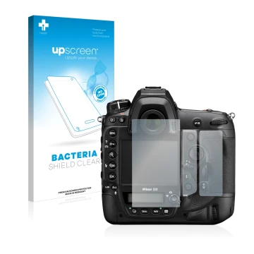 Front side of a product packaging with the brand logo upscreen. Next to it is the device Nikon D6 shown with the corresponding