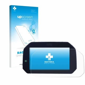 Front side of a product packaging with the brand logo upscreen. Next to it is the device BMW F850GS 2018-2020 Connectivity TFT