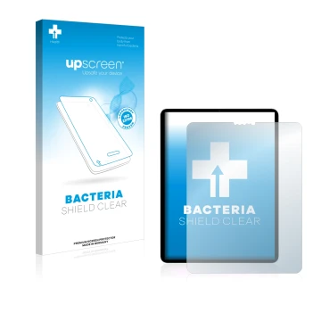 Front side of a product packaging with the brand logo upscreen. Next to it is the device Apple iPad Pro 11