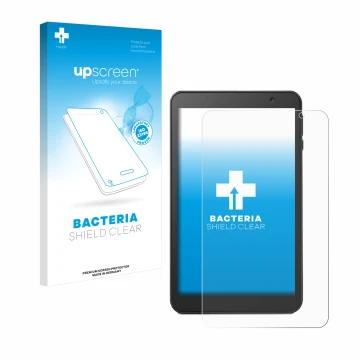 Front side of a product packaging with the brand logo upscreen. Next to it is the device Vankyo MatrixPad S8 shown with the co