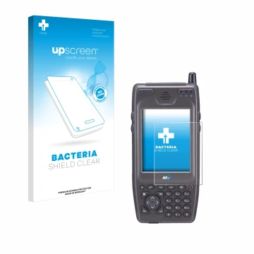 Front side of a product packaging with the brand logo upscreen. Next to it is the device M3 Mobile M3 SKY MC-7500S shown with 