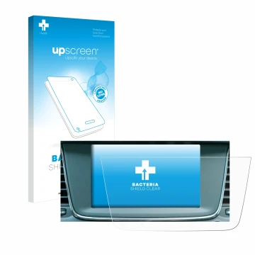 Front side of a product packaging with the brand logo upscreen. Next to it is the device Opel Grandland X Hybrid 2020 IntelliL