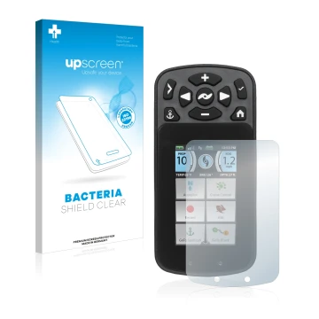 Front side of a product packaging with the brand logo upscreen. Next to it is the device Minn Kota I-Pilot Link shown with the