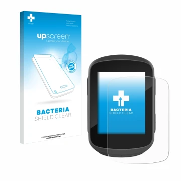 Front side of a product packaging with the brand logo upscreen. Next to it is the device Garmin Edge 130 Plus shown with the c