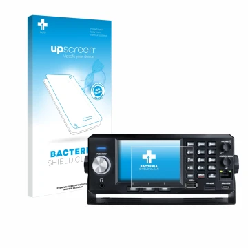 Front side of a product packaging with the brand logo upscreen. Next to it is the device Uniden SDS200E shown with the corresp