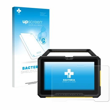 Front side of a product packaging with the brand logo upscreen. Next to it is the device Dell Latitude 7220 shown with the cor