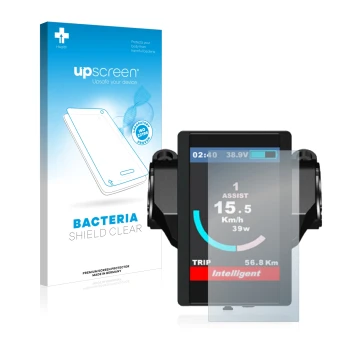 Front side of a product packaging with the brand logo upscreen. Next to it is the device Bafang 850c shown with the correspond