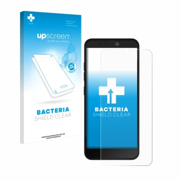 Front side of a product packaging with the brand logo upscreen. Next to it is the device Fairphone 3 Plus shown with the corre