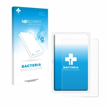 Front side of a product packaging with the brand logo upscreen. Next to it is the device Samsung Galaxy Tab A7 10.4 WiFi 2020 